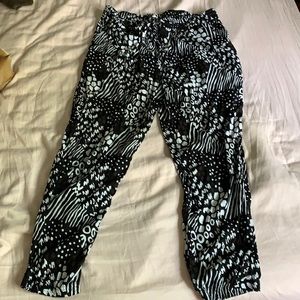 Cool tribal type print, loose fit drawstring waist